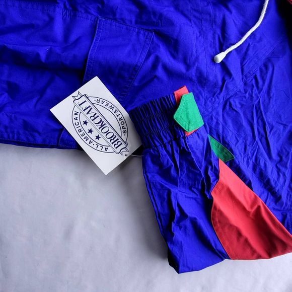 All American Brookcraft Color Block Canvas Jacket-Men's Lrg-100% Cotton-90s VTG - Picture 4 of 4